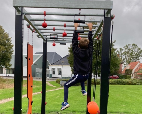 Speeltoestel in gebruik